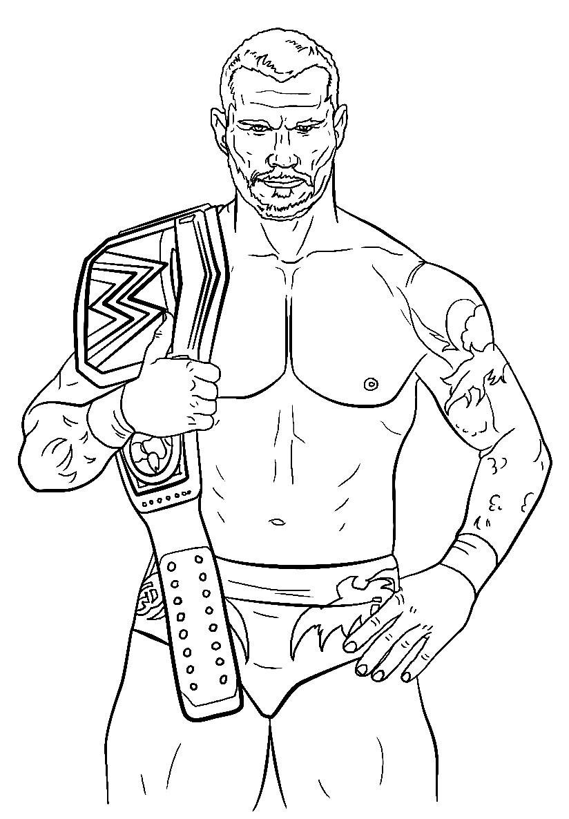 Wwe coloring pages printable for free download