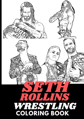 Seth rollins wrestling coloring book by nick zumpino