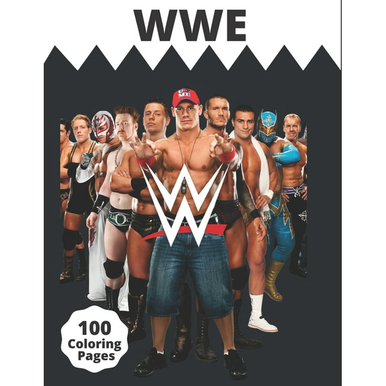 Wwe coloring book for kids and adults with fun easy and relaxing paperback