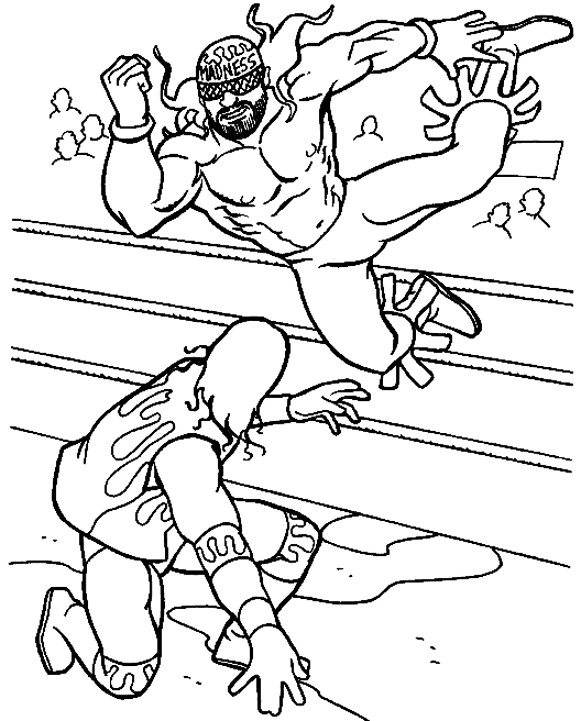 Best wrestling wwe coloring pages for kids