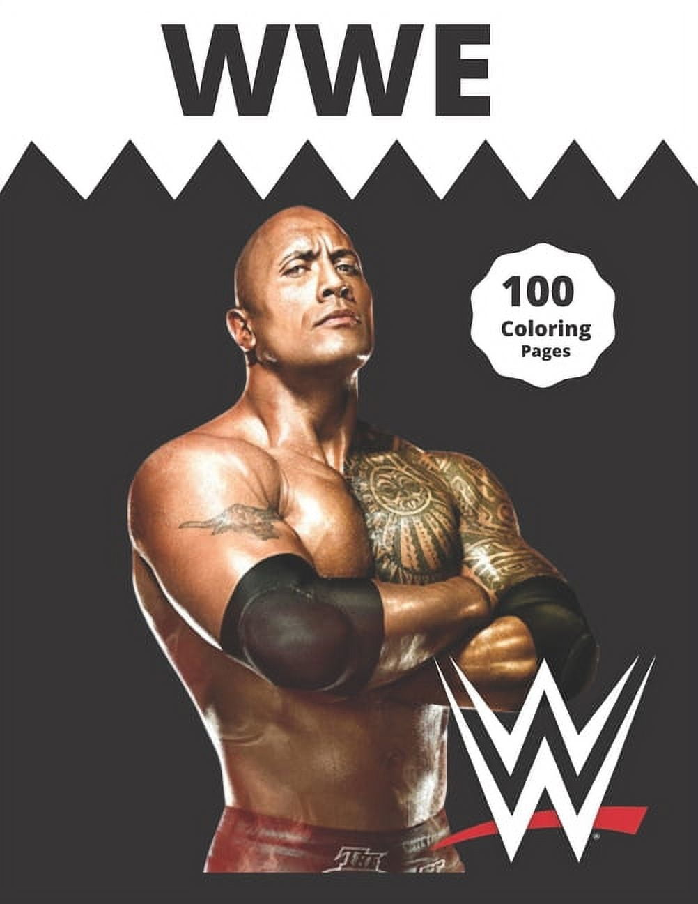 Wwe coloring book for kids and adults with fun easy and relaxing paperback