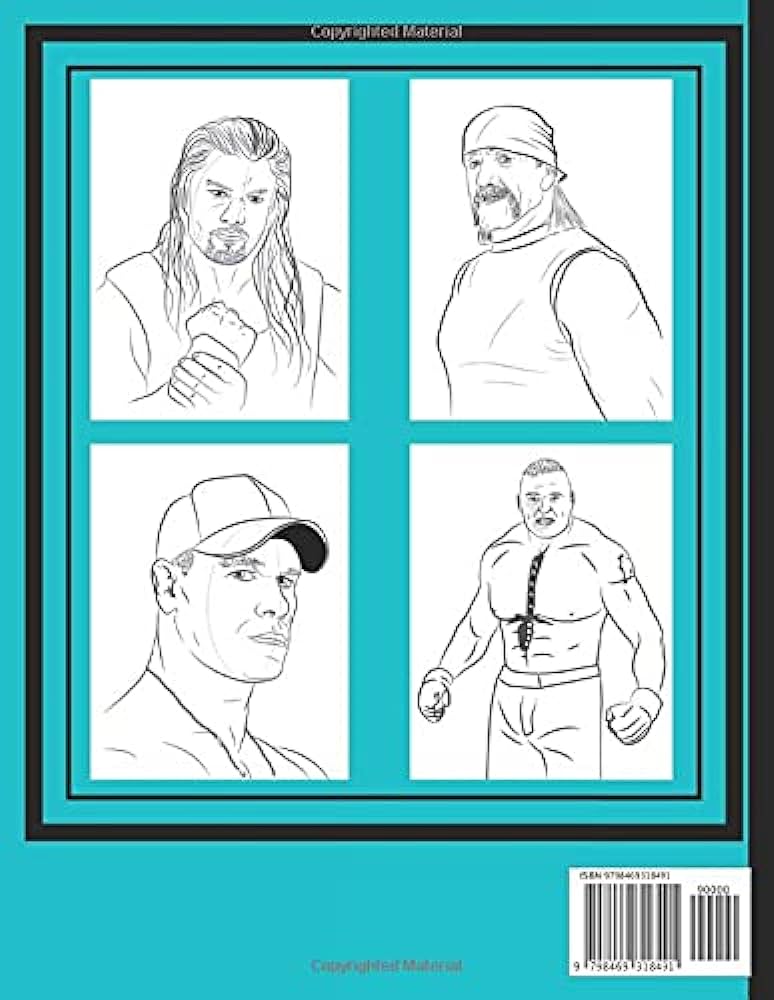 How to draw wrestlers the step