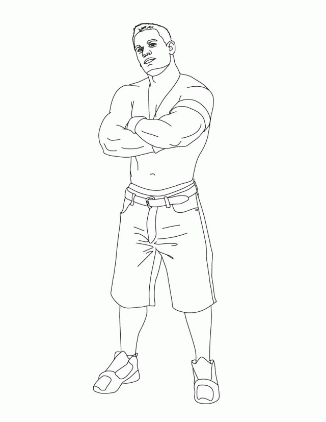 Wwe john ceana colouring pages wwe wrestlers coloring pages printable for free download