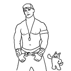 Top free printable john cena coloring pages online