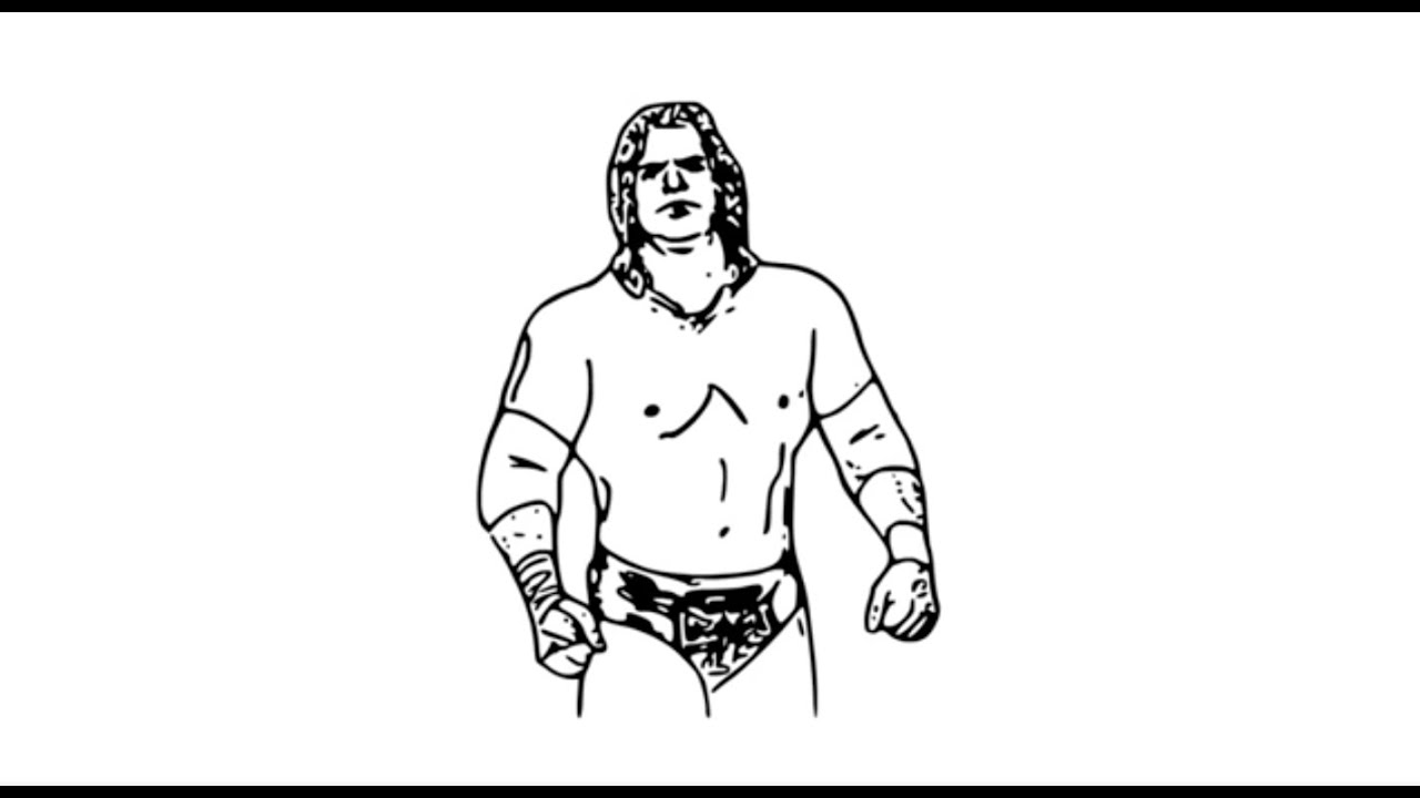 How to draw triple h wrestler pencil drawing step by step