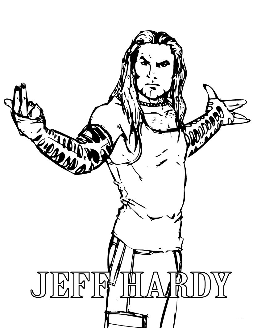 Free printable wwe coloring pages for kids