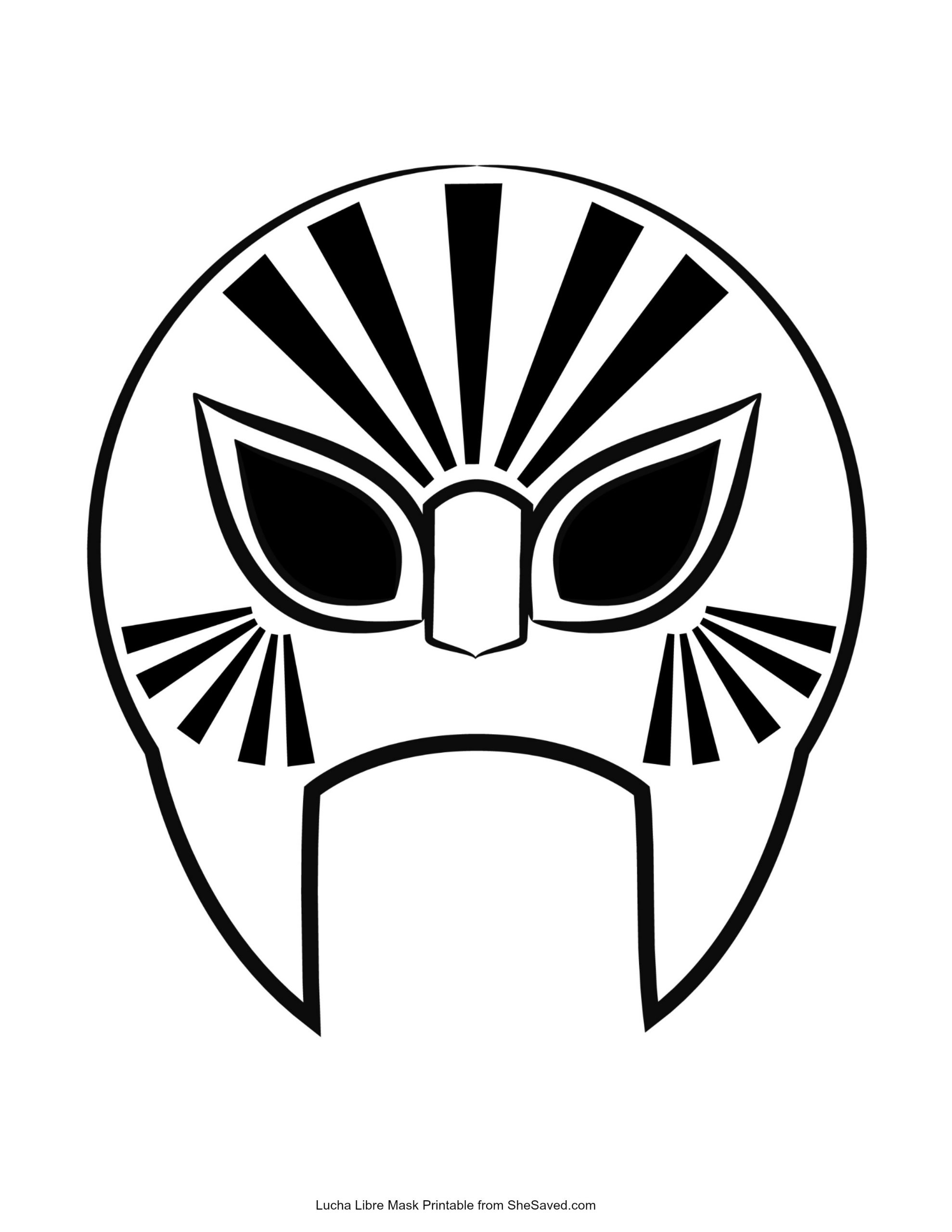 Lucha libre mask free printable download