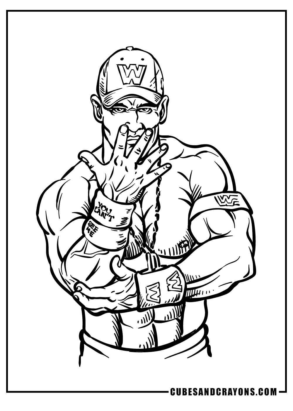 Wwe coloring pages free printables