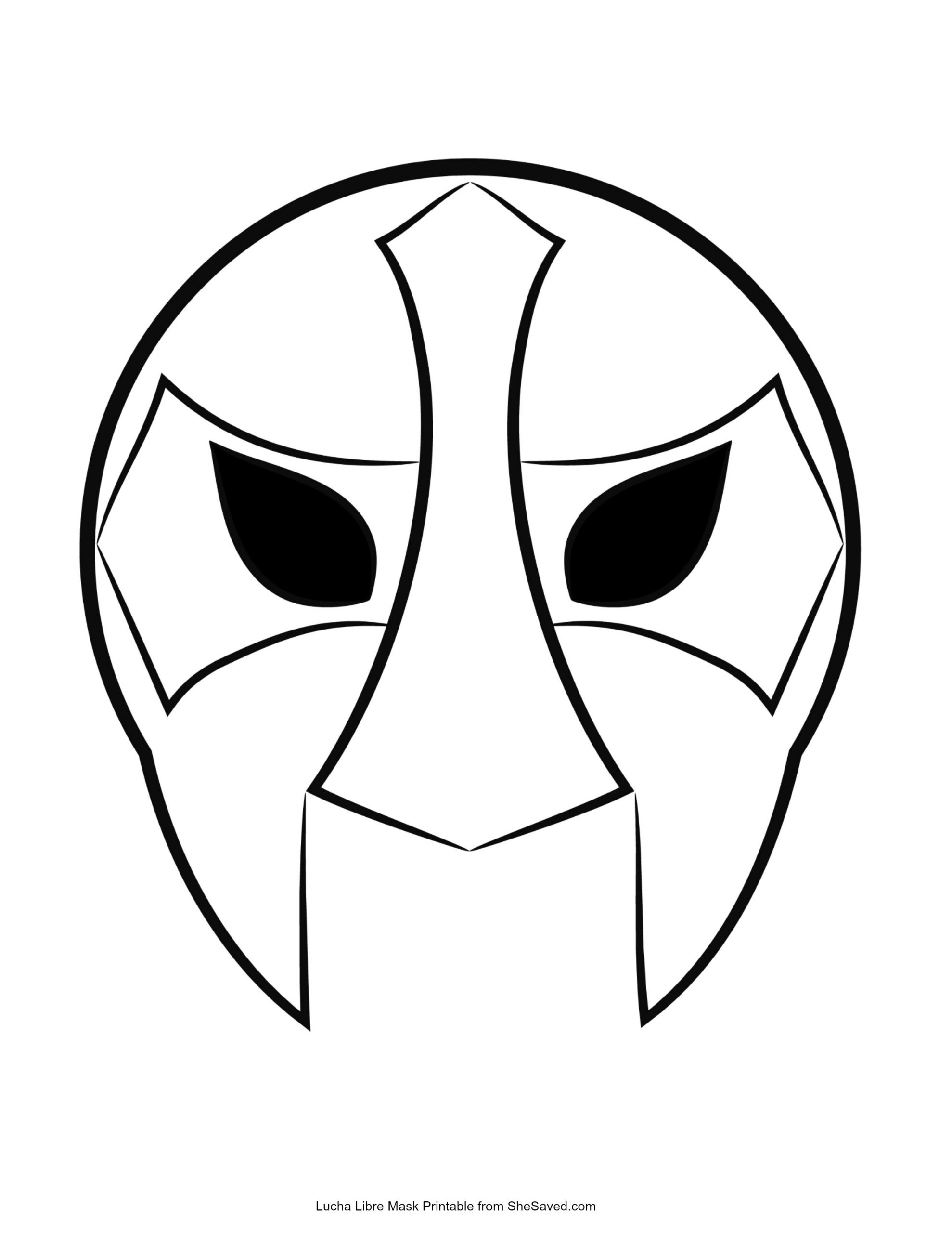 Lucha libre mask free printable download