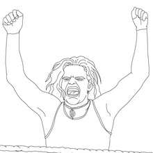 Wrestling coloring pages