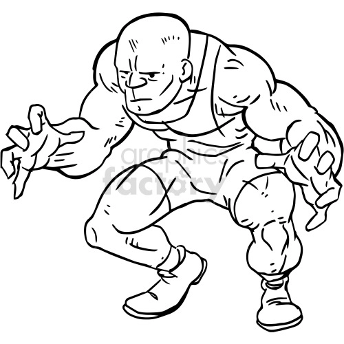 Wrestler clipart