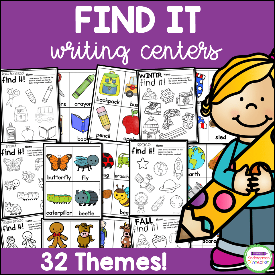 Find it writing centers for pre