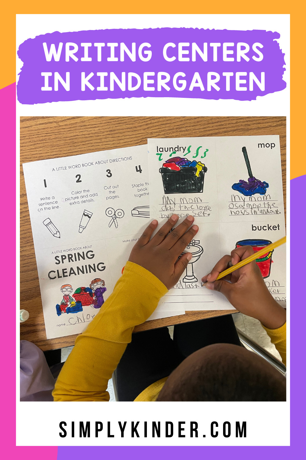 Writing center ideas for kindergarten