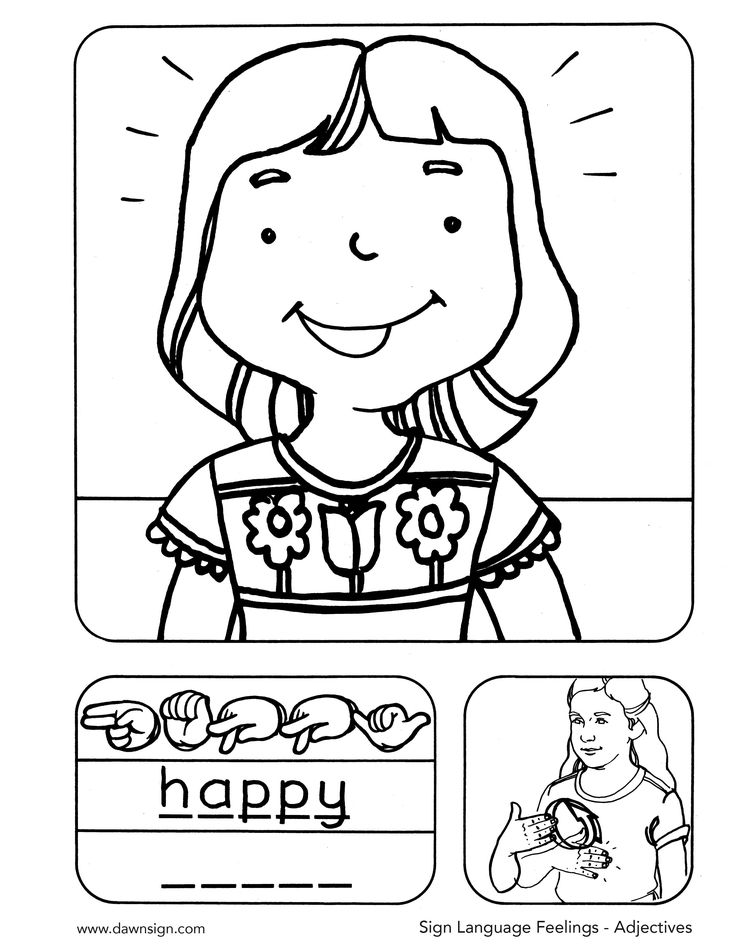 Asl coloring page