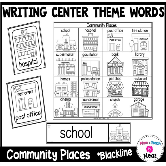 Kindergarten writing center