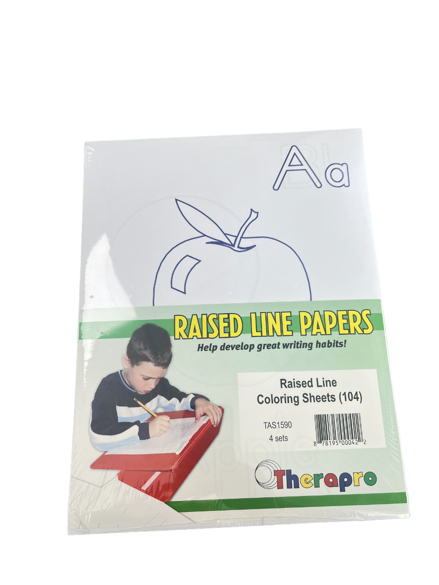 Alphabet colouring sheets raised line â thinking toys