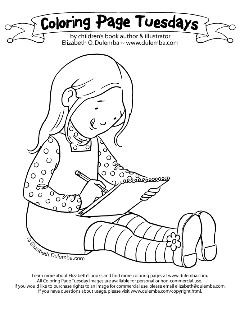 Coloring page tuesday