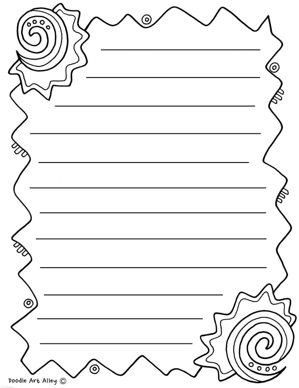 Writing coloring pages and printables