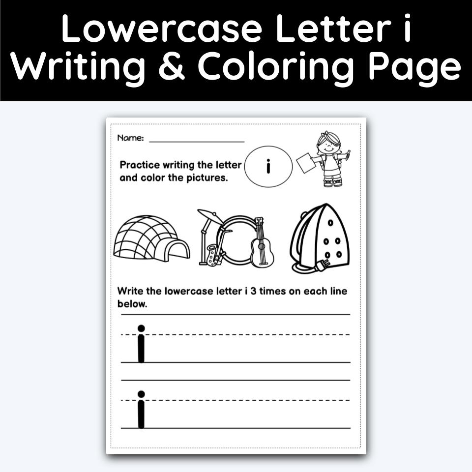 Lowercase letter i