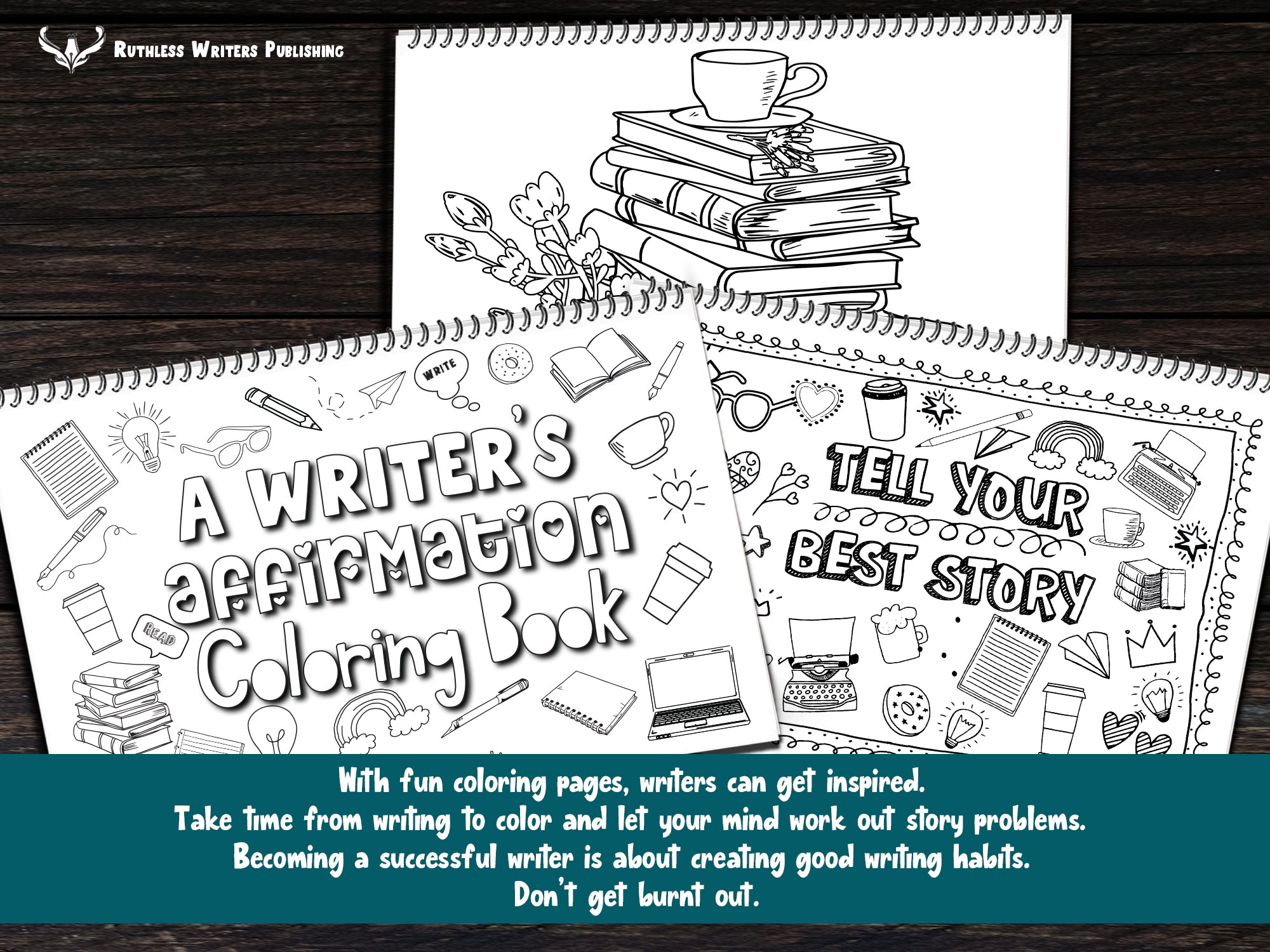 Small writing coloring book â ruthless writers publishing