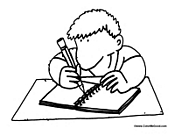 Writing coloring pages