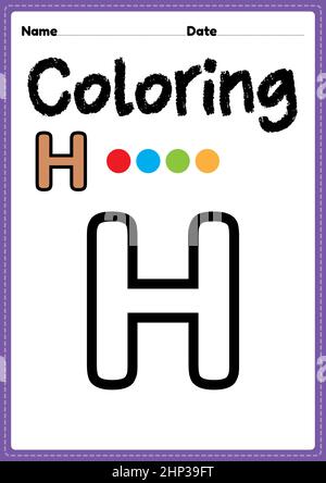 Letter h coloring pages hi