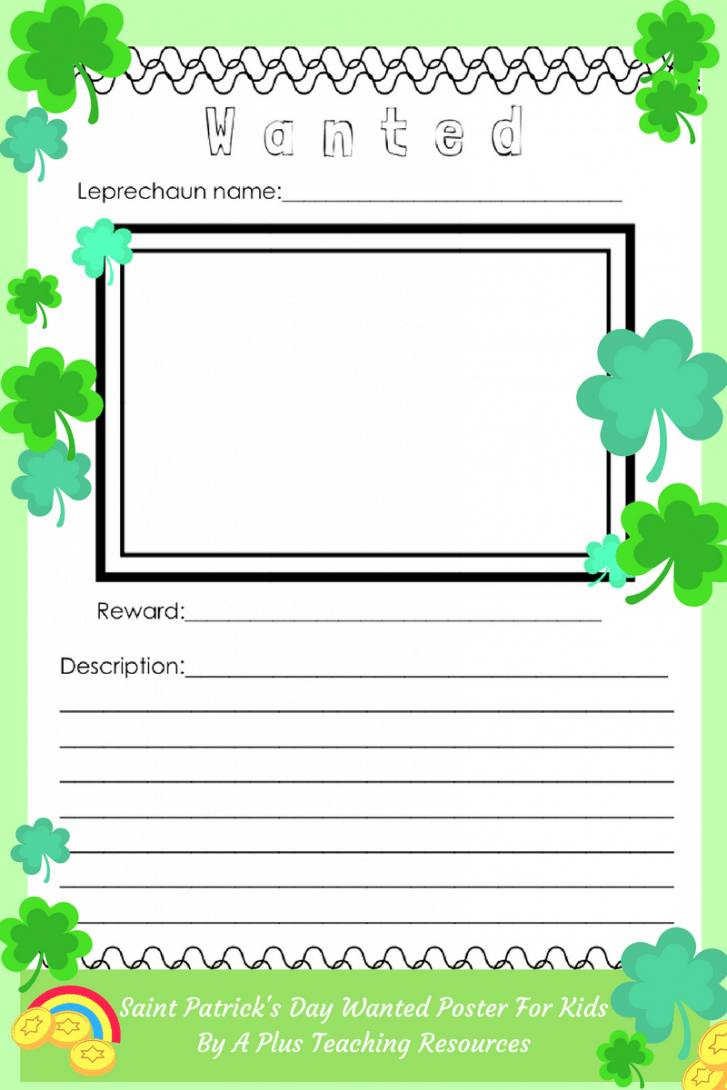 St patricks day writing prompt free printables a plus teaching resources