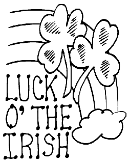 St patricks day free coloring pages