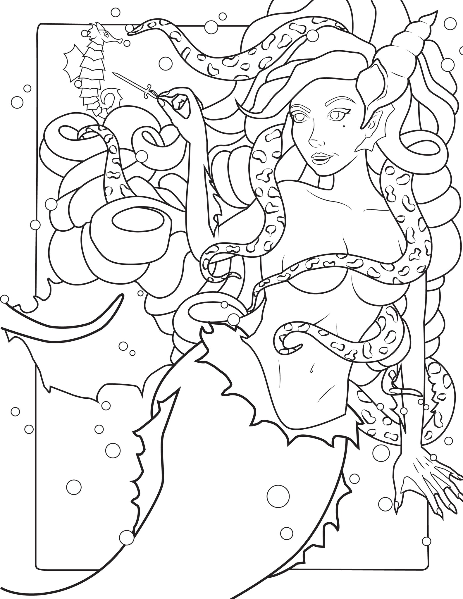 Siren songs coloring book â