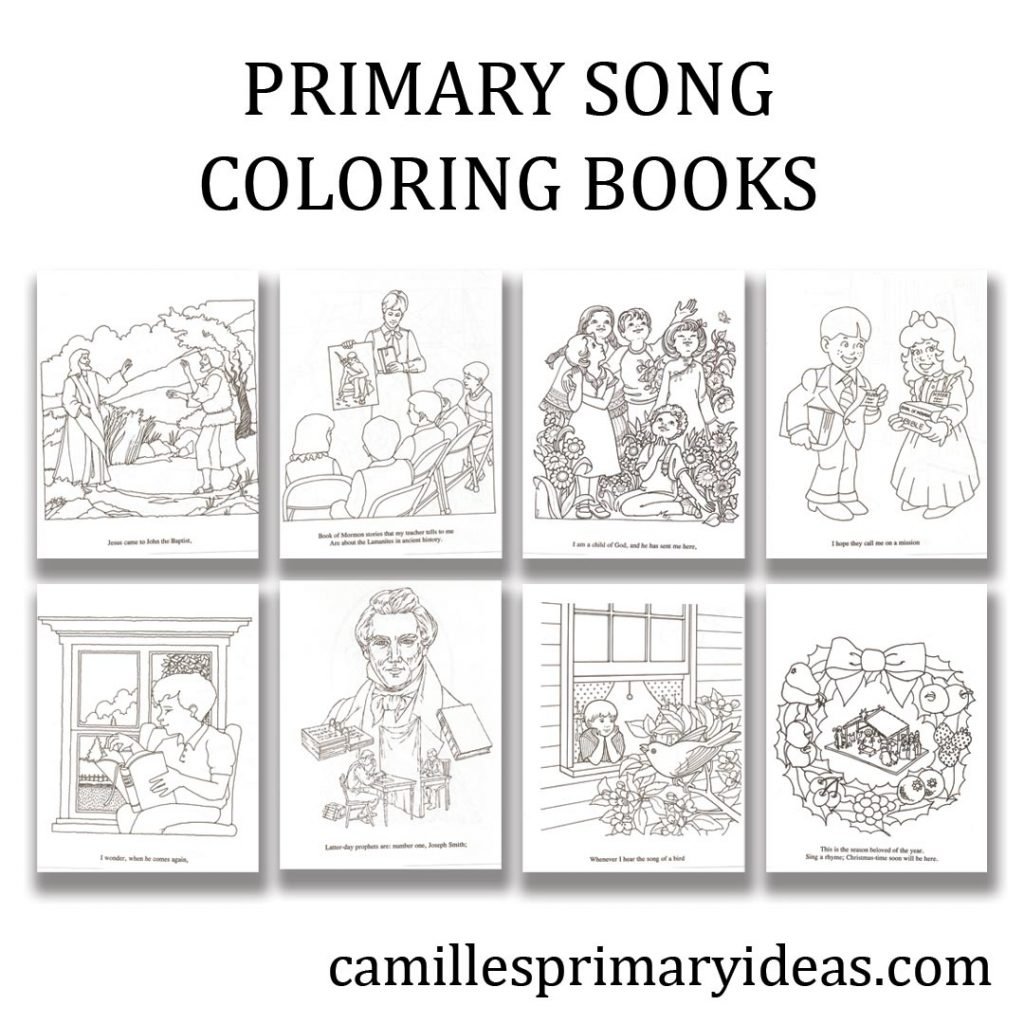 Primary song coloring books