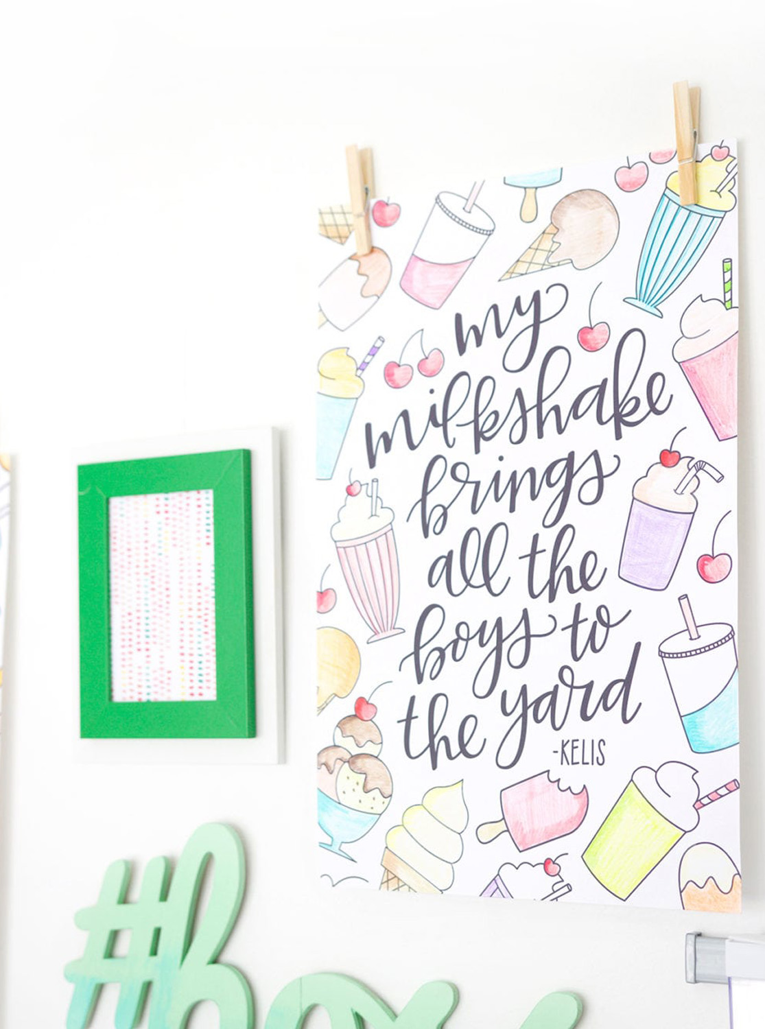 Coloring song lyric posters