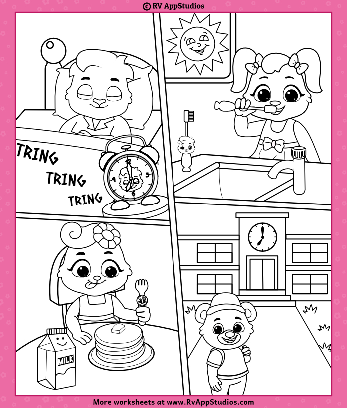 This is the way kids song coloring page to color