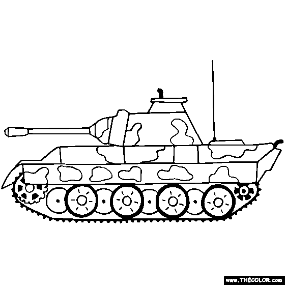 Tanks online coloring pages