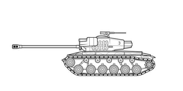 Adult line art military tank coloring page book drawing war stock vector by alweeceed