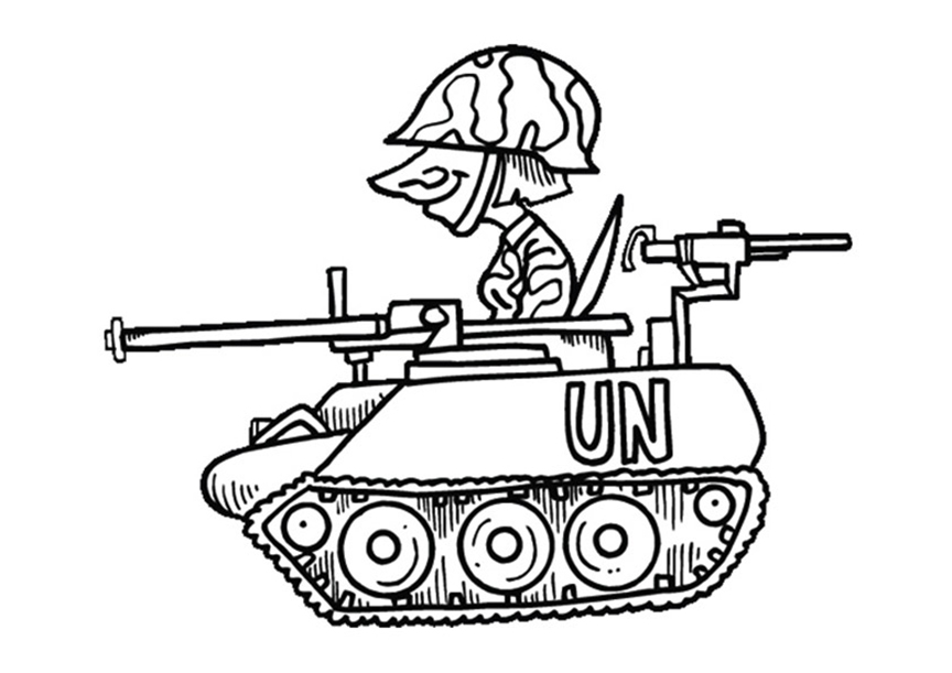 Army tank coloring pages