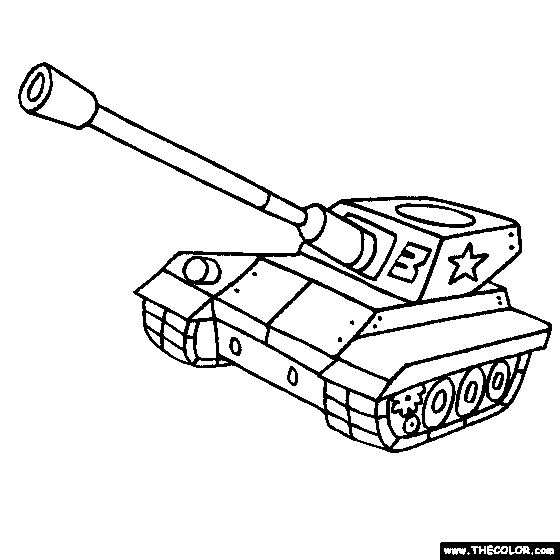 Tanks online coloring pages