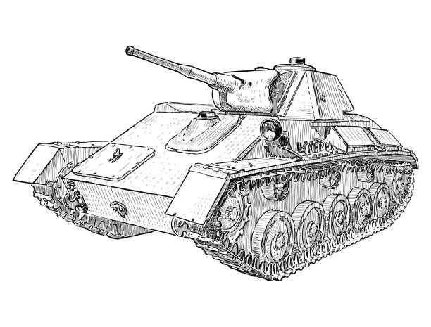 Ww tank stock illustrations royalty