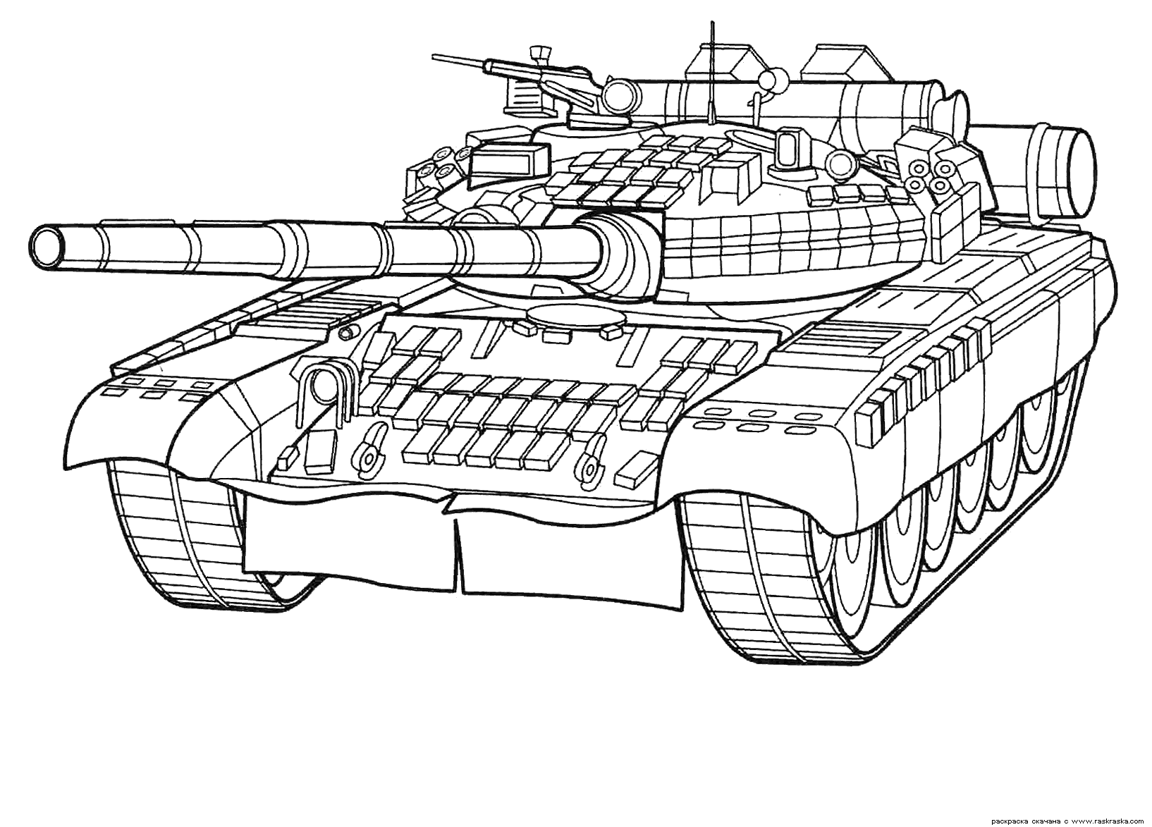 Tank coloring pages