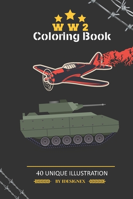 Ww coloring book a collection of jets soldiers scenes and navy from ww unique design paperback barrett bookstore