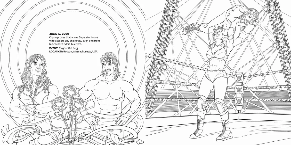 Wwe the official championship coloring book paperback â by buzzpop