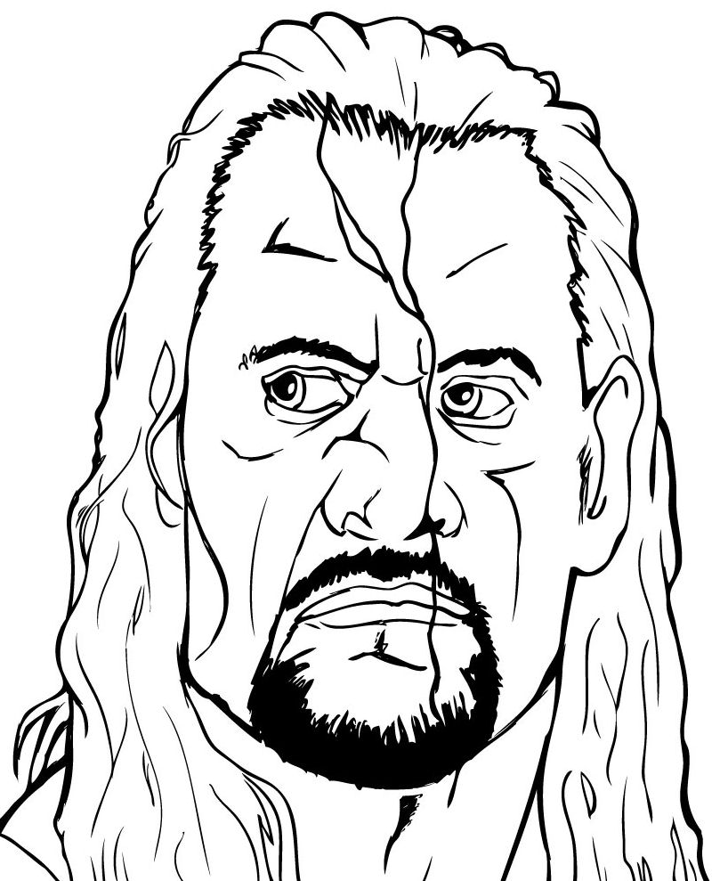 Best wrestling wwe coloring pages for kids