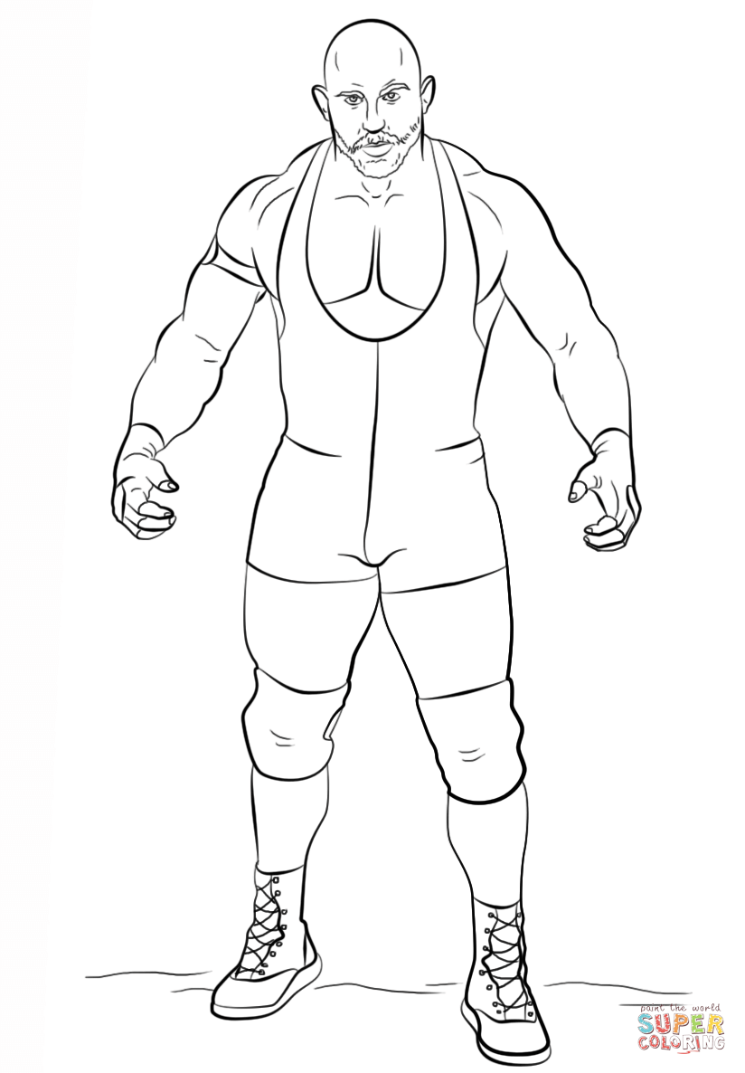 Wwe ryback coloring page free printable coloring pages