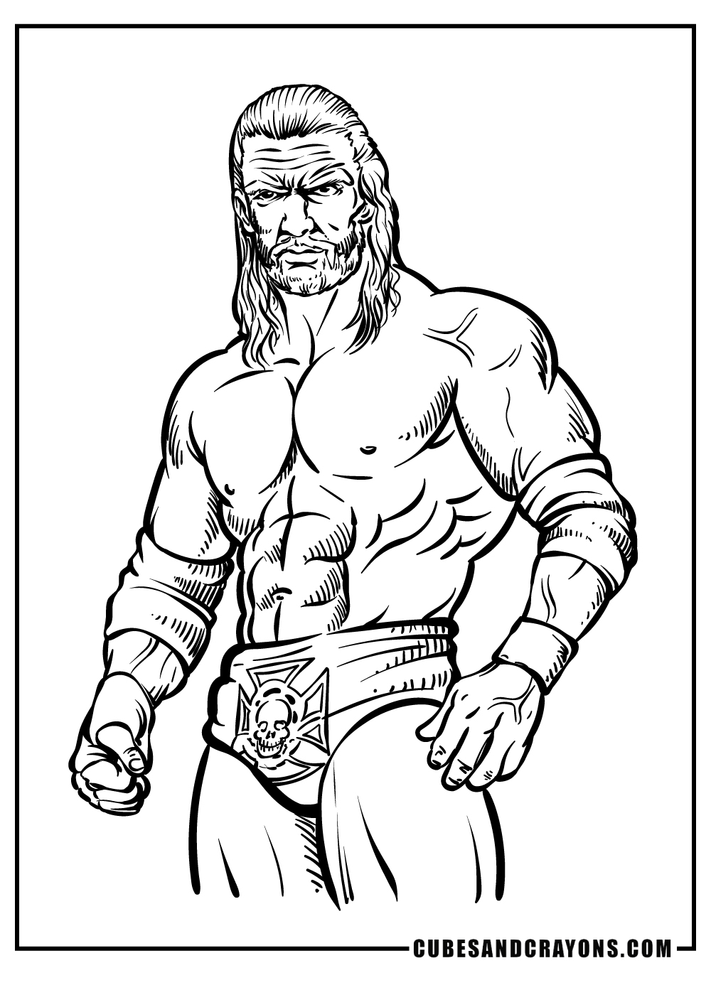 Wwe coloring pages free printables