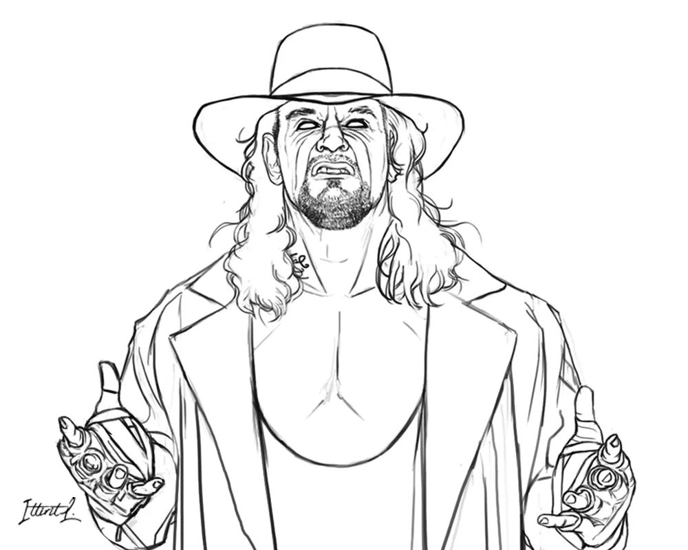 Ittiritl on x with love and respect deadman undertaker wwe deadman lineart drawing artistson portrait httpstcomfngngixlj x