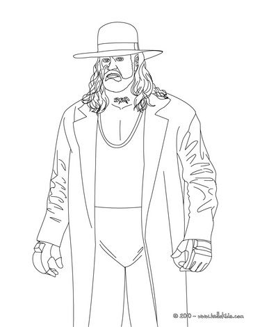 Wrestling coloring pages