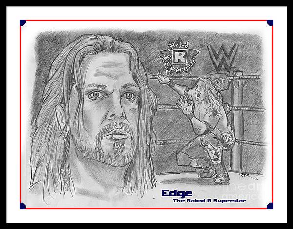 Wwe superstar framed art prints for sale