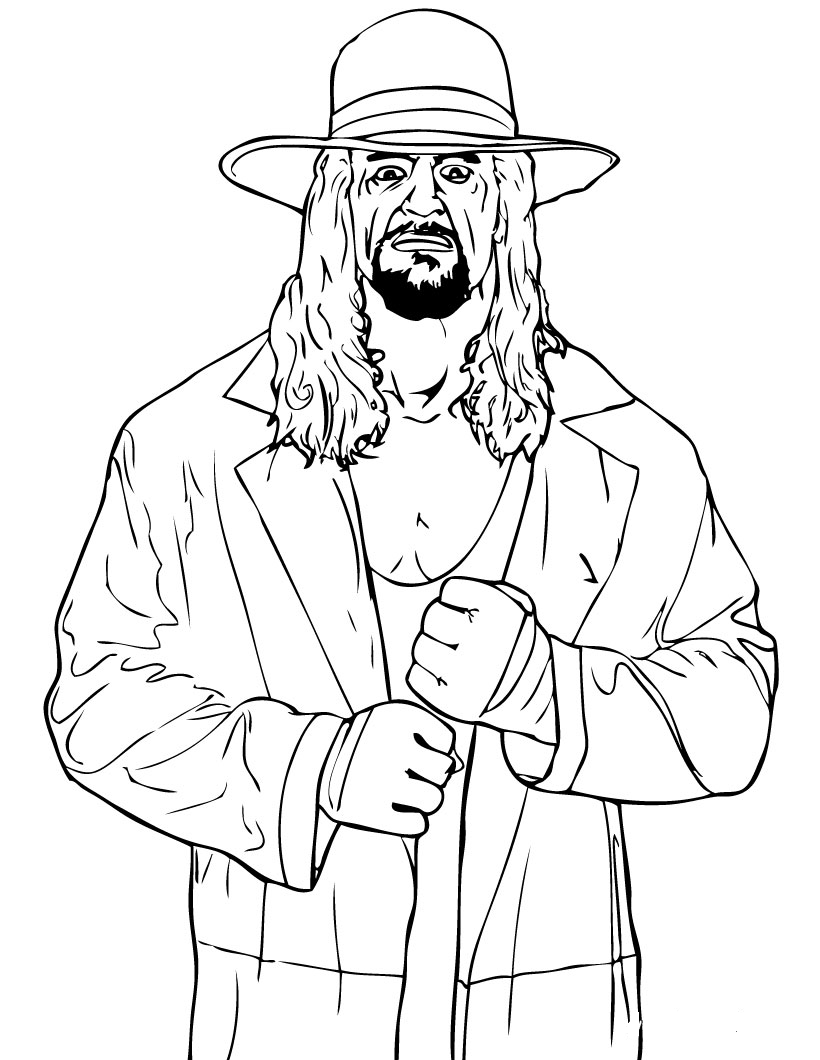 Wwe coloring pages and book unique coloring pages