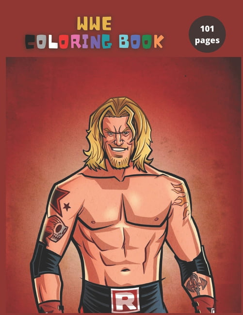 Wwe coloring book for kids and adults paperback