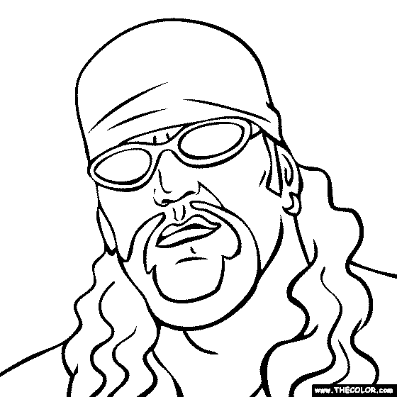 The undertaker coloring page the undertaker coloring