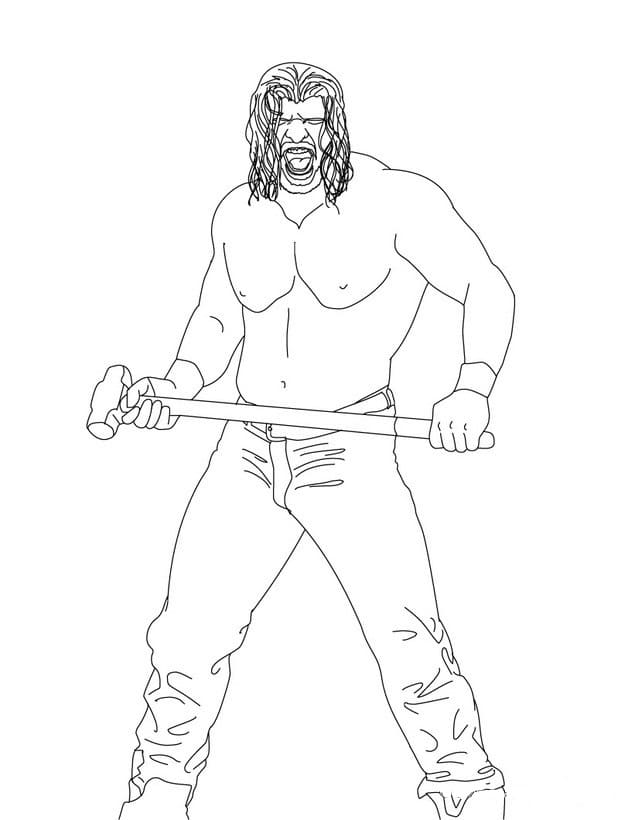 Wwe coloring pages pictures of wrestlers free printable